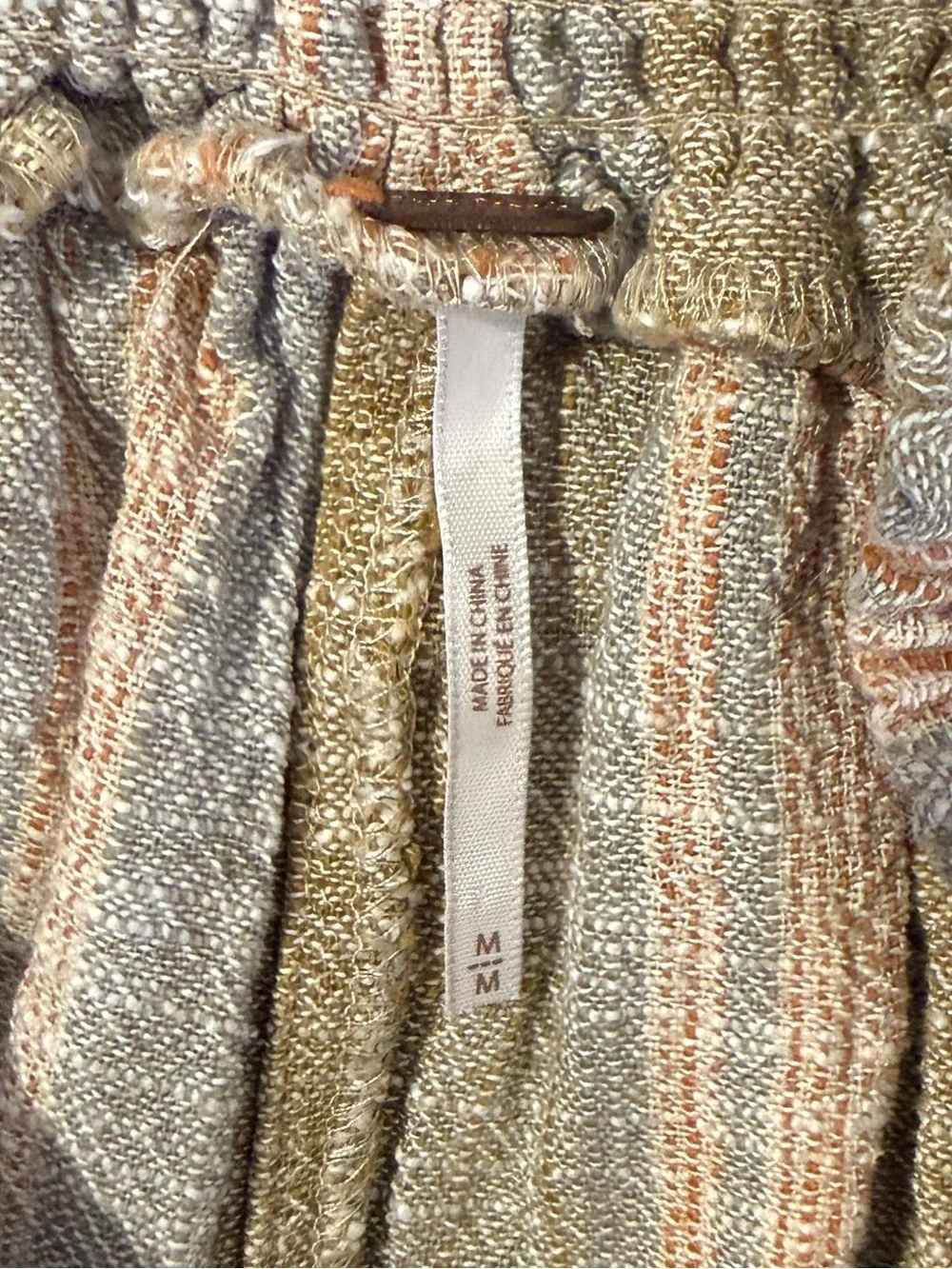 Free People Moonlight Pull On Wide Leg Linen Blend Pants